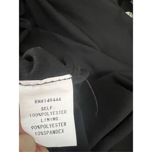 Siren Lily 2 Piece Tank Dress & Cardigan Size L Black Floral Long Bell-Sleeve - Picture 10 of 12